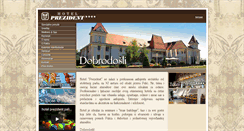 Desktop Screenshot of hotelprezident.com